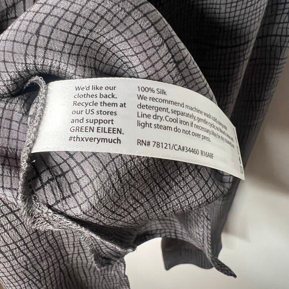 Eileen Fisher Silk Shirt Size Small - Picture 7 of 8